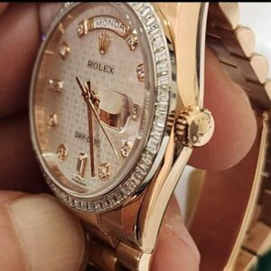 流當勞力士錶 ROLEX 118395BR 18K玫瑰金 方鑽圈